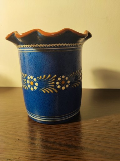 Zdjęcie oferty: Stary wazon osłonka granatowy