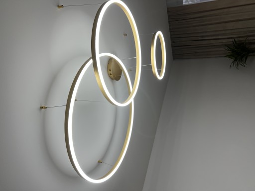 Zdjęcie oferty: Lampa Gold 3Rings 40/60/80cm+pilot 3kolory światła