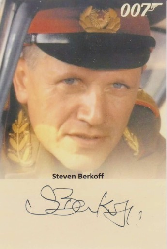 Zdjęcie oferty: Steven Berkoff - 007, Rambo - autograf