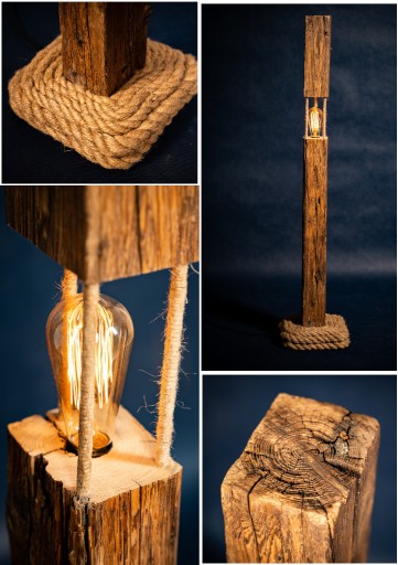 Zdjęcie oferty: Lampa marynistyczna, drewniana , dekoracyjna