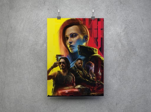 Zdjęcie oferty: Wyjątkowy Plakat z Motywem z Gry "Cyberpunk" -  A2