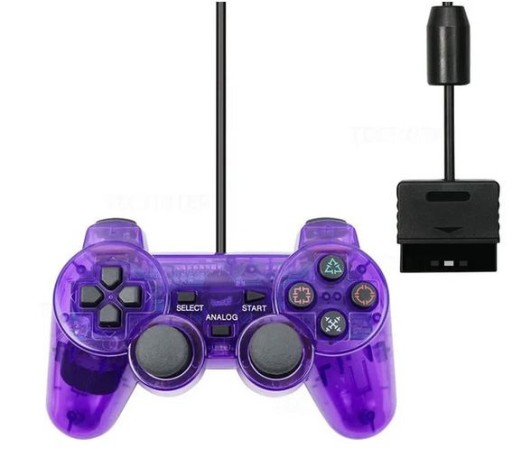 Zdjęcie oferty: Kontroler do PlayStation 1/2 fiolet Joy Pad PS1/2