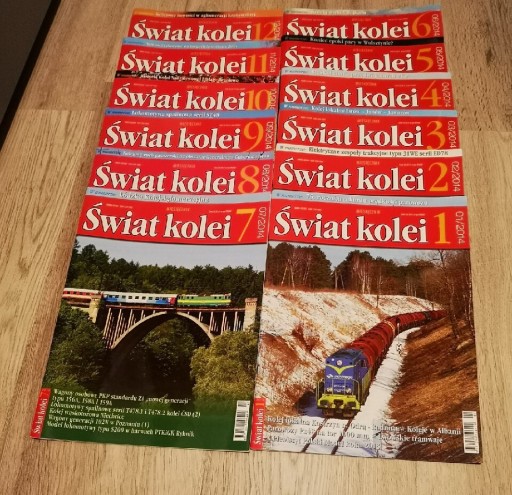 Zdjęcie oferty: Świat kolei - kompletny rocznik 2014 r. 