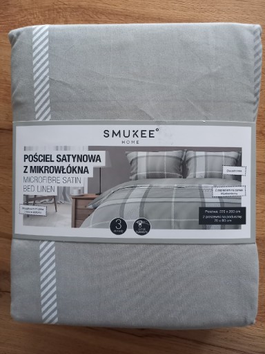 Zdjęcie oferty: Pościel satynowa z mikrowłókna 220x200 SMUKEE 