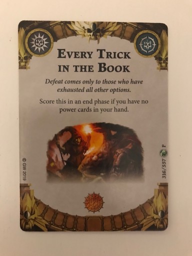 Zdjęcie oferty: Wh Underworlds Every Trick in the Book alte karta