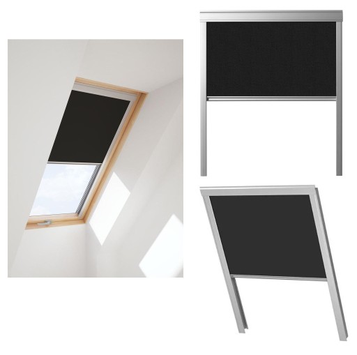Zdjęcie oferty: Roleta zaciemniająca 78x98 DUA 4249 Fakro Velux Optilight Czarna M04 MK04