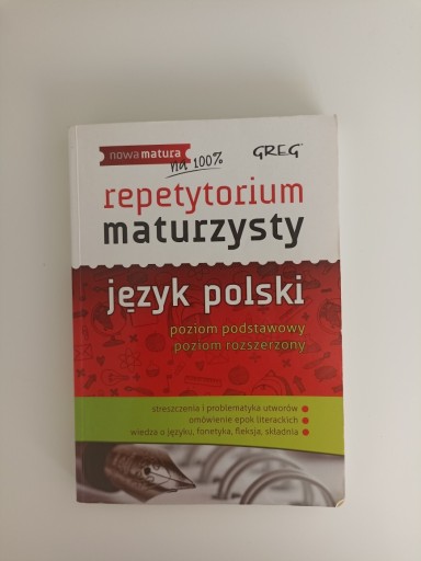 Zdjęcie oferty: Repetytorium maturzysty Język polski 