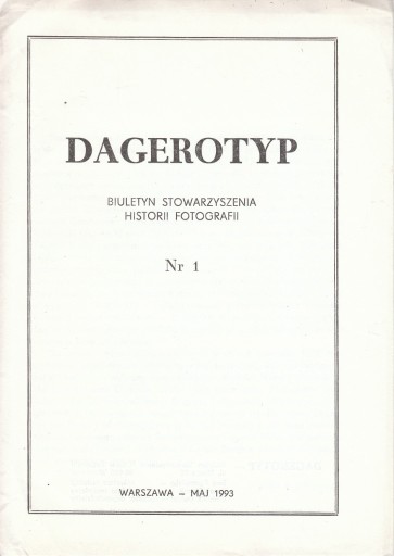 Zdjęcie oferty: DAGEROTYP, 7 pierwszych zeszytów, SHF PAN