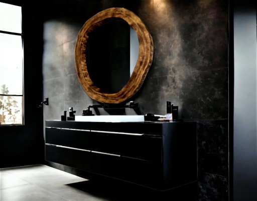 Zdjęcie oferty: okrągłe lustra łazienkowe nowoczesne drewniane