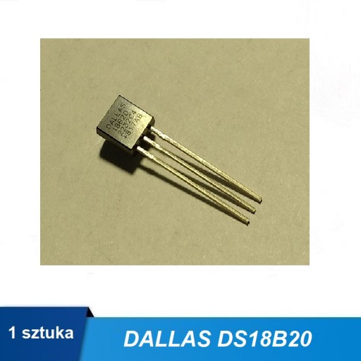 Zdjęcie oferty: DS18B20 DALLAS_Czujnik temp - cyfrowy 1-wire THT