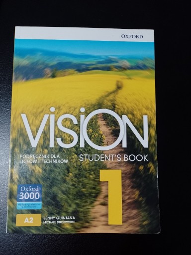 Zdjęcie oferty: Vision 1 Student's Book Jenny Quintana, Michael Du