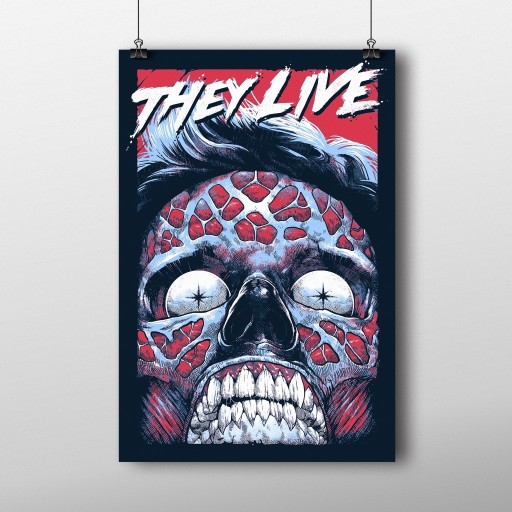 Zdjęcie oferty: Plakat filmowy They Live - Oni żyją 61x91 cm