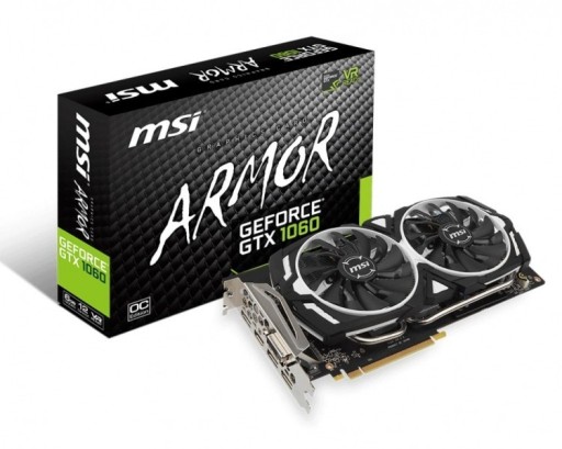 Zdjęcie oferty: Karta graficzna MSI GeForce GTX 1060 ARMOR 6GB