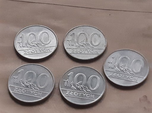 Zdjęcie oferty: 100 zł  PRL monety 5 szt.P24