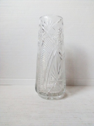 Zdjęcie oferty: kryształowy wazon walec vintage PRL 