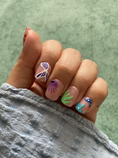 Zdjęcie oferty: Ręcznie malowane sztuczne paznokcie,press on nails