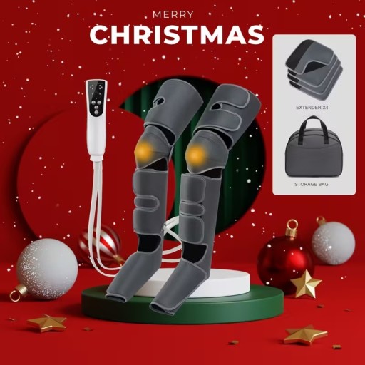 Zdjęcie oferty: Podgrzewany masażer stóp łydek 3 tryby wyświetlacz cyfrowy torba regulacja