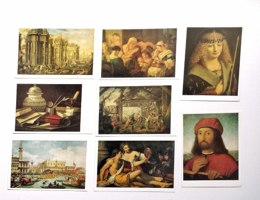 Zdjęcie oferty: Pocztówki 1988 malarstwo mistrzowie renesans 