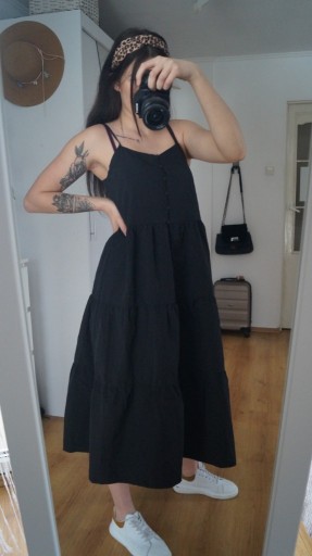 Zdjęcie oferty: Sukienka czarna nowa midi 38 M missguided