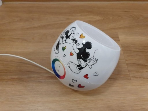 Zdjęcie oferty: Philips Lampka LED RGB 256 kolorów Myszka Mickey 