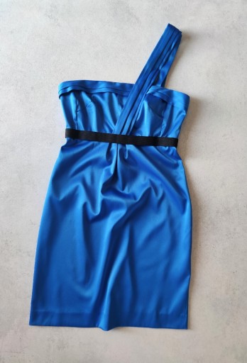 Zdjęcie oferty: River Island asymetryczna mini sukienka kobalt XS 