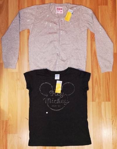 Zdjęcie oferty: SWETER DZIEWCZĘCY + KOSZULKA DISNEY MICKEY