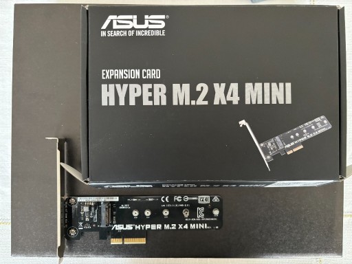 Zdjęcie oferty: Asus Hyper M.2 x4 mini adapter do dysku SSD NVME