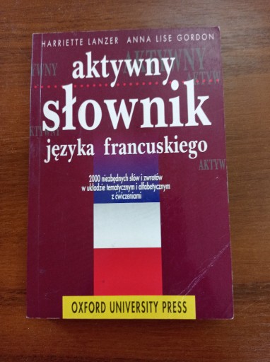 Zdjęcie oferty: Aktywny słownik języka francuskiego