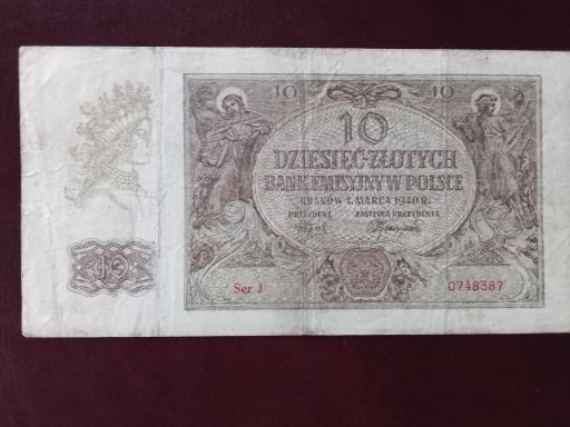 Zdjęcie oferty: Banknot 10 zł 1940r.