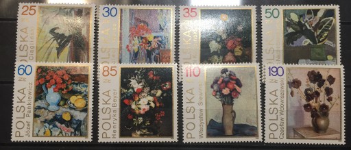 Zdjęcie oferty: Znaczki 1989 Fi 3089-3096** Kwiaty w malarstwie