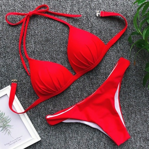 Zdjęcie oferty: Dwuczęściowy strój kąpielowy bikini - czerwony / M