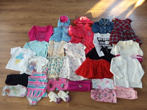 Zdjęcie oferty: MEGA PAKA UBRANEK DLA DZIEWCZYNKI ROZ. 104/110