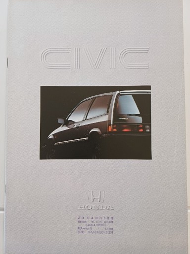 Zdjęcie oferty: Prospekt Honda Civic 198?r UNIKAT