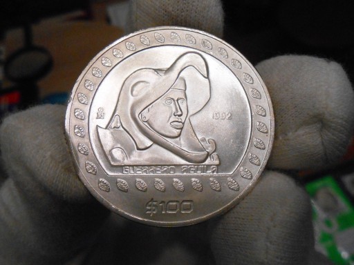 Zdjęcie oferty: 100 $ MEKSYK 1992 , srebro 999, waga 31,1 g. 