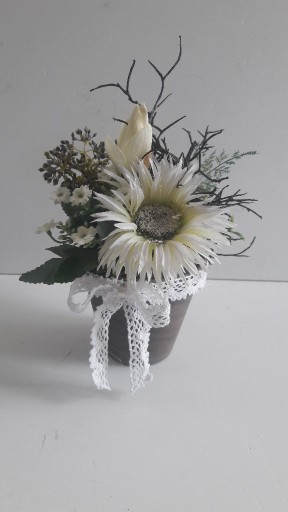 Zdjęcie oferty: Stroik sztuczne kwiaty 31cm nr 4
