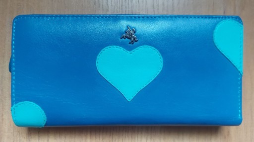 Zdjęcie oferty: Visconti damski portfel niebieski skóra naturalna