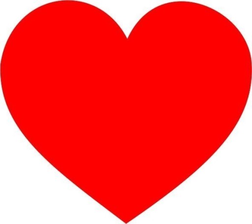 Zdjęcie oferty: Naklejka Samoprzylepna Czerwone Serce 3x 10 cm i 3x 5 cm 