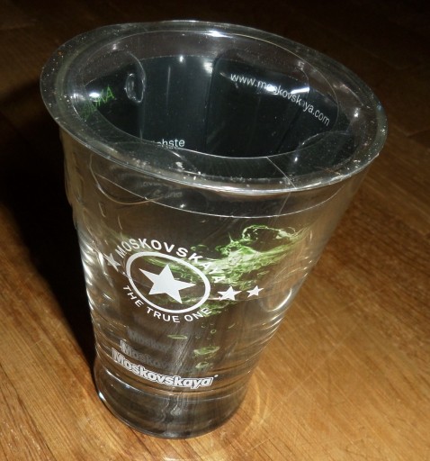 Zdjęcie oferty: MOSKOVSKAYA vodka szklanka szklaneczka do wódki drinków NOWA zapakowana 