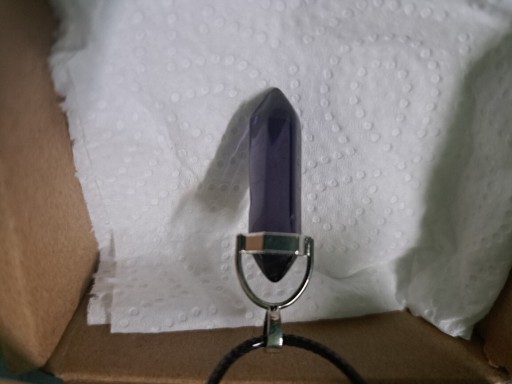 Zdjęcie oferty: Naszyjnik ze szkła w kolorze fioletowym 