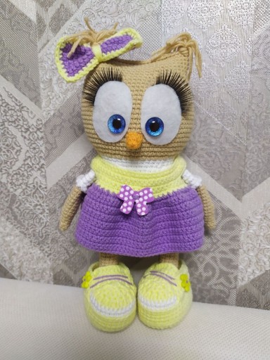 Zdjęcie oferty: Sowa na szydełku Maskotka Zabawka Amigurumi