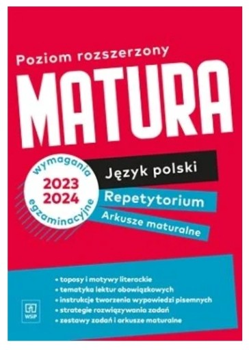 Zdjęcie oferty: Matura język polski repetytorium+arkusze PR
