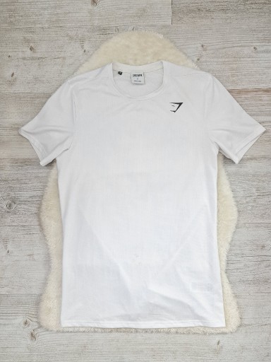 Zdjęcie oferty: Koszulka T-shirt Gymshark Logo Biała Rozmiar S / M