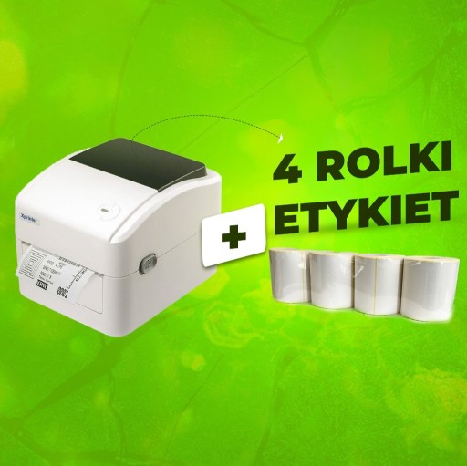 Zdjęcie oferty: Drukarka etykiet kurierskich + 4 rolki etykiet