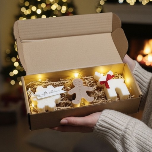 Zdjęcie oferty: Świece sojowe zapachowe świąteczne zestaw 3 świec na prezent