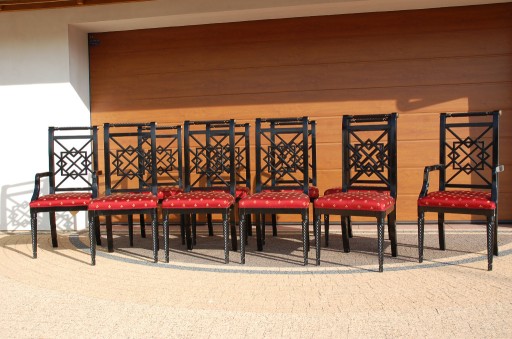 Zdjęcie oferty: Komplet krzesła + 2 fotele- sygnowane