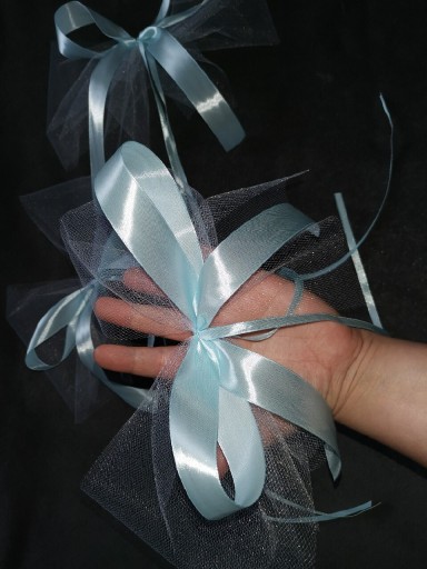 Zdjęcie oferty: Kokardy wesele jasnoniebieskie brama ślub dekoracj