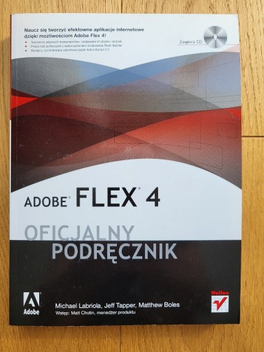 Zdjęcie oferty: Adobe Flex 4 oficjalny podręcznik z płytą CD