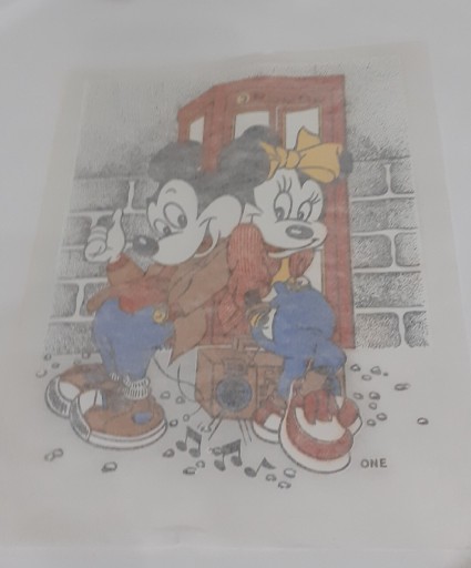 Zdjęcie oferty: Myszka Mickey and Minnie Prasowanka PRL