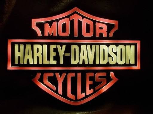 Zdjęcie oferty: Harley Davidson logo ramka lampka