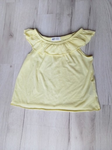 Zdjęcie oferty: Żółta koszulka dziewczęca H&M r 98/104